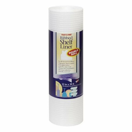 WARPS PM120-W 12 in. x 20 ft. Ribbed Shelf Liner WA11675